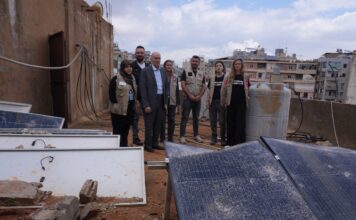 Mohanna Tours Amel’s Damaged Centers in Beirut’s Southern Suburbs in the Presence of a French Delegation